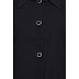 Black color Front open abaya with shirt collar Black color Front open abaya with shirt collar
